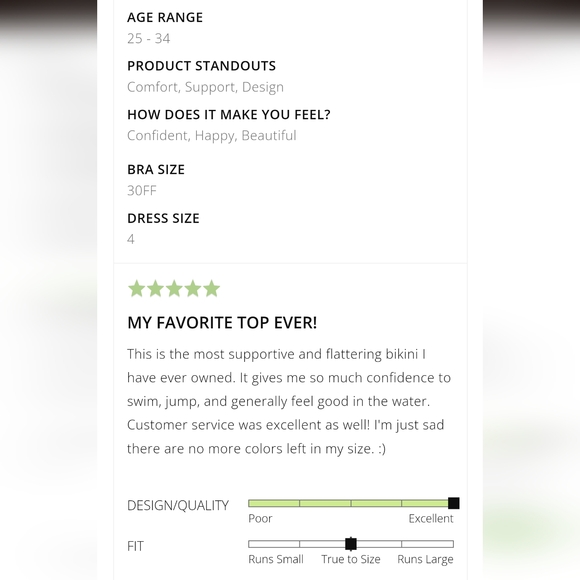 Lilly and Lime high neck top Like new condition (medium D/E) 34E - Picture 8 of 14